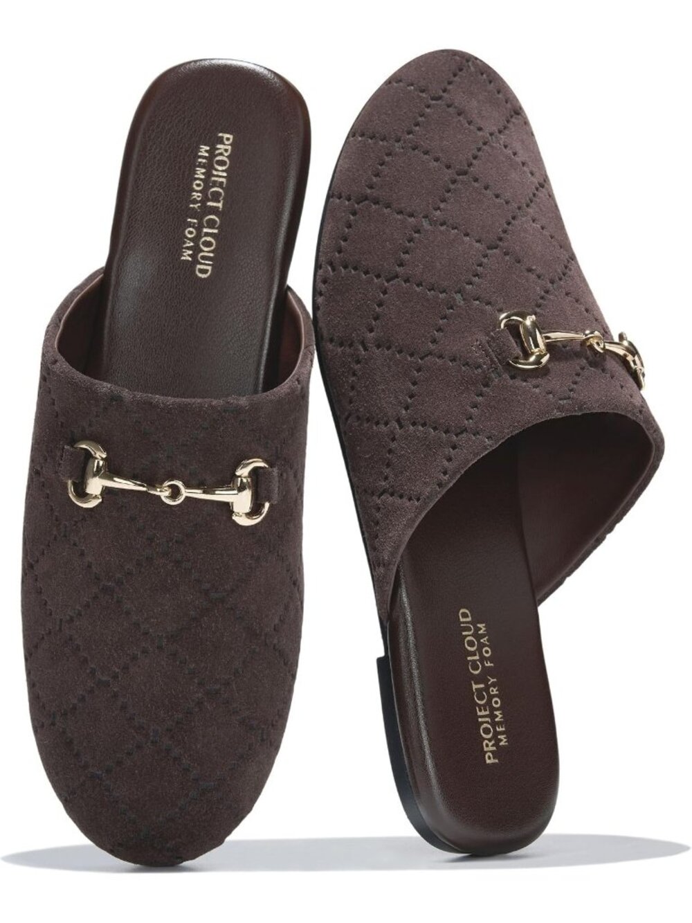 Women's Chocolate Suede Leather Stylish Casual Mules & Clogs Flat Non-Slip Shoes